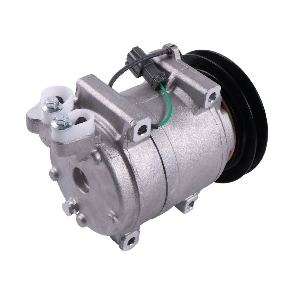 DKS15D A/C Compressor 4719131 compatible with Hitachi Excavator ZX140W-3 ZX140W-3-AMS ZX140W-3DARUMA ZX145W-3 ZX145W-3-AMS ZX250W-3